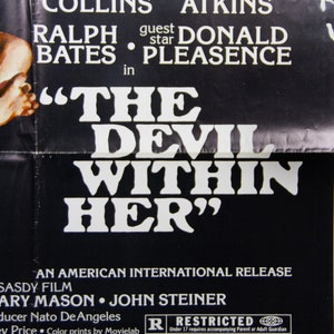The Devil Within Her Movie Poster From 1976 - Original 27" X 41" (1 ...