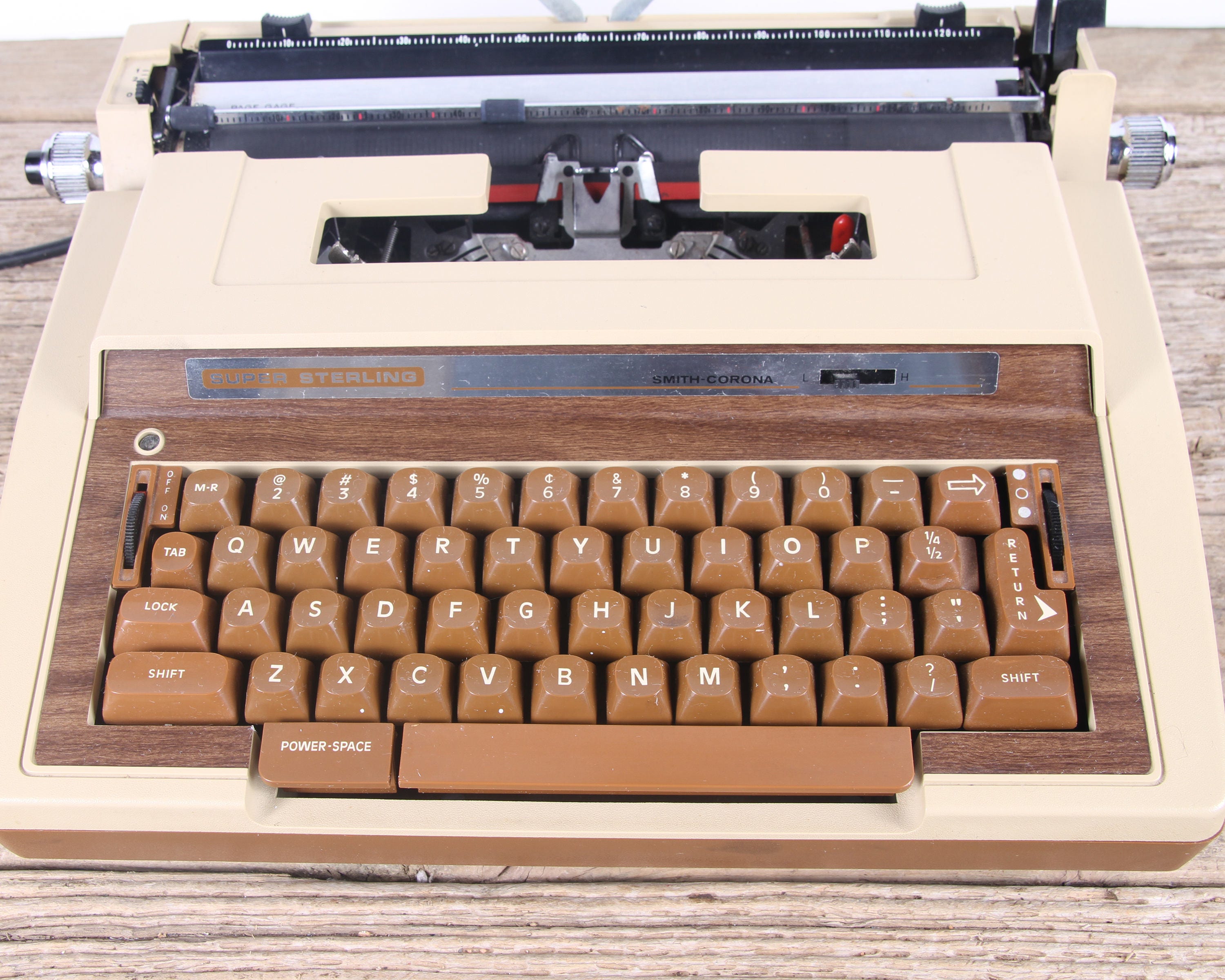 Vintage Working Electric Typewriter / Smith Corona Super Sterling