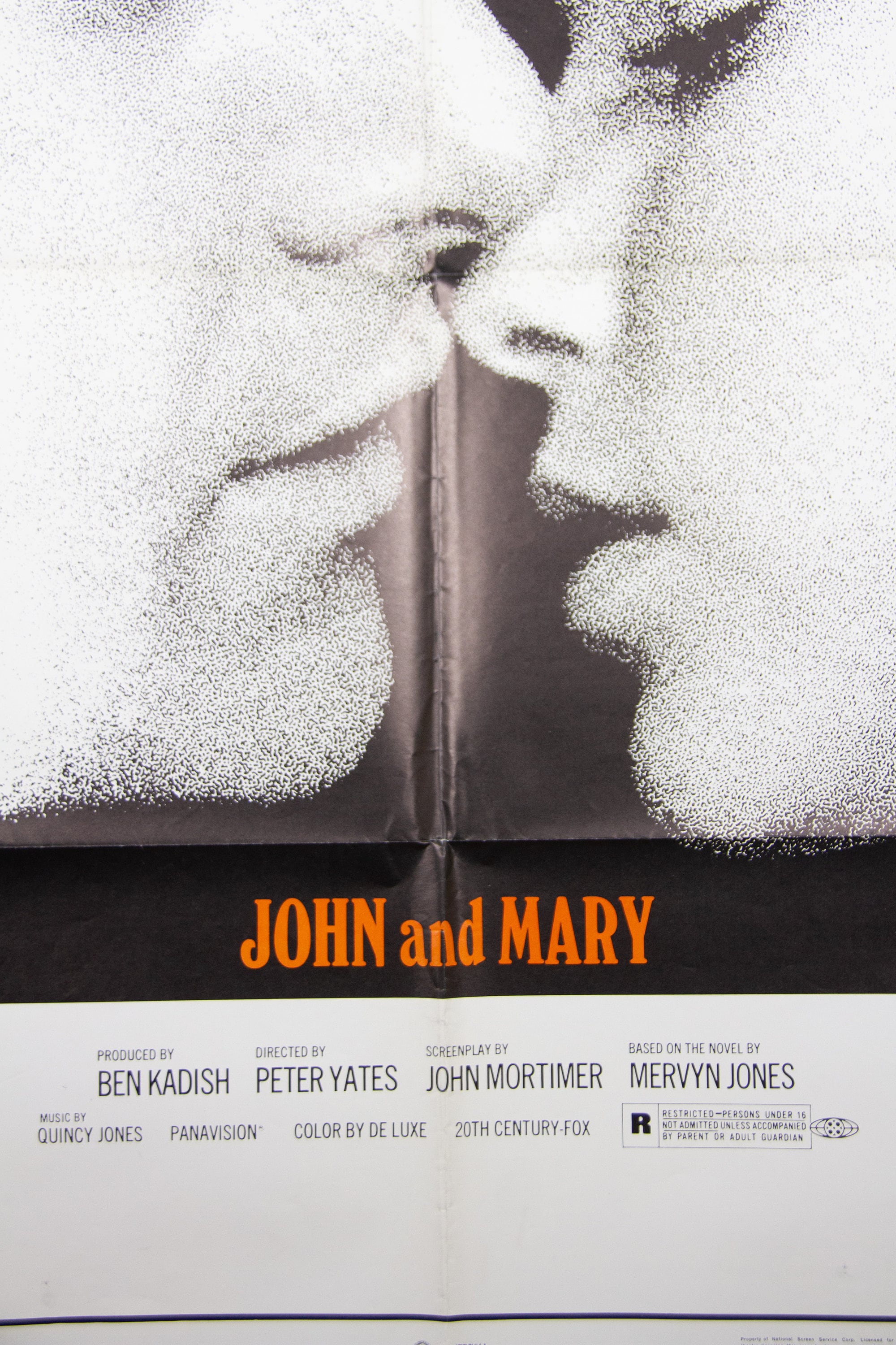 1969年の映画『ジョンとメアリー』ポスター - ダスティン・ホフマン 