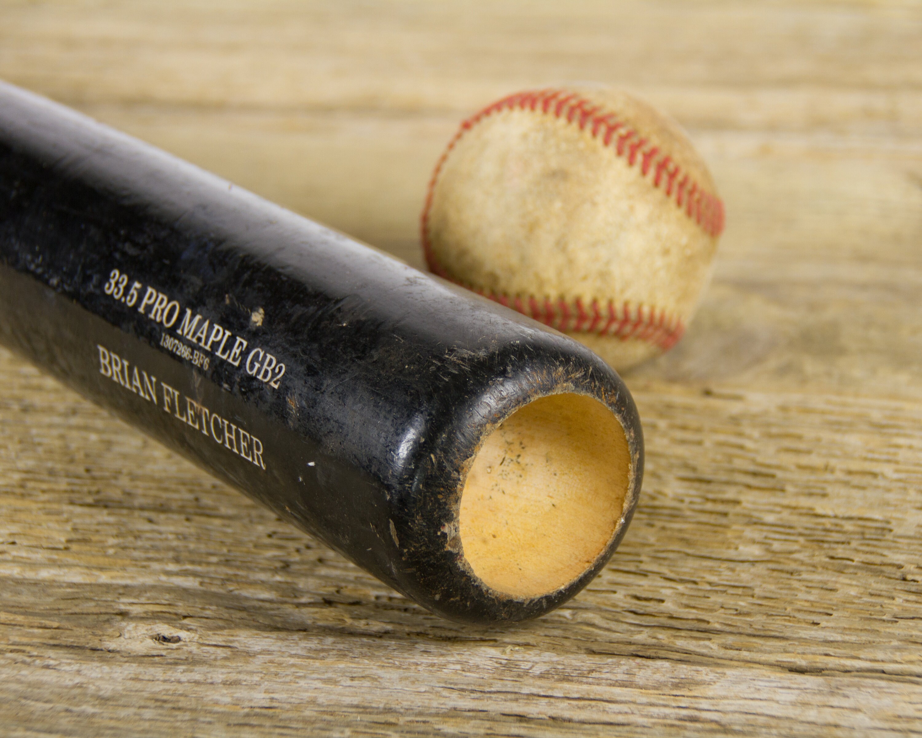 Vintage Wooden Baseball Bat / Old Hickory Pro Maple GB2 Bat / Baseball