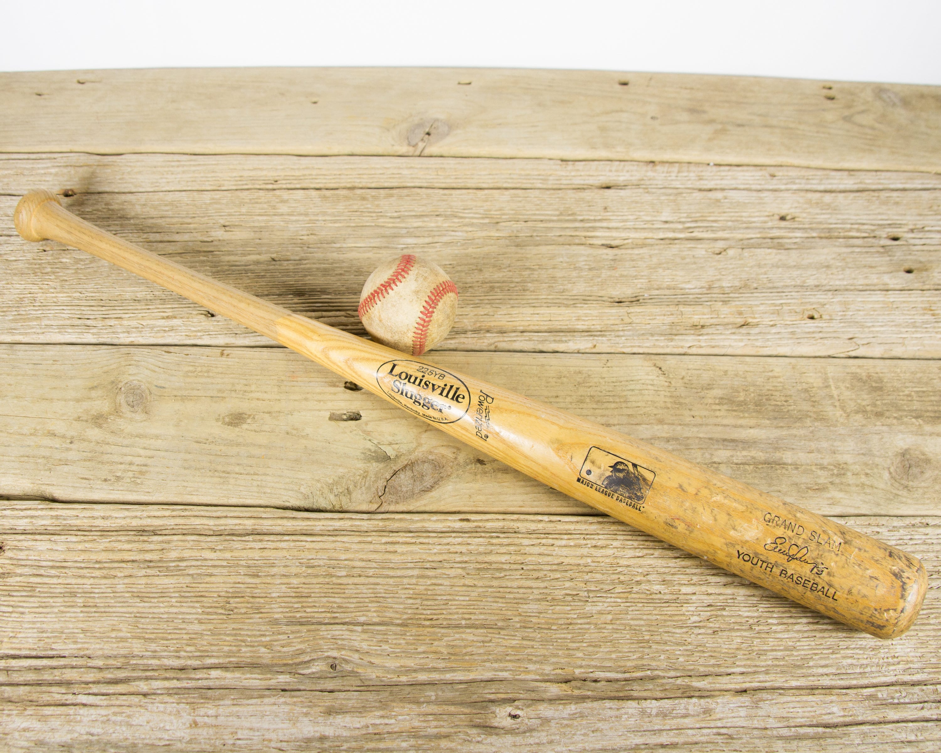 Vintage Wooden Baseball Bat / Baseball Decor / Louisville Slugger 225YB