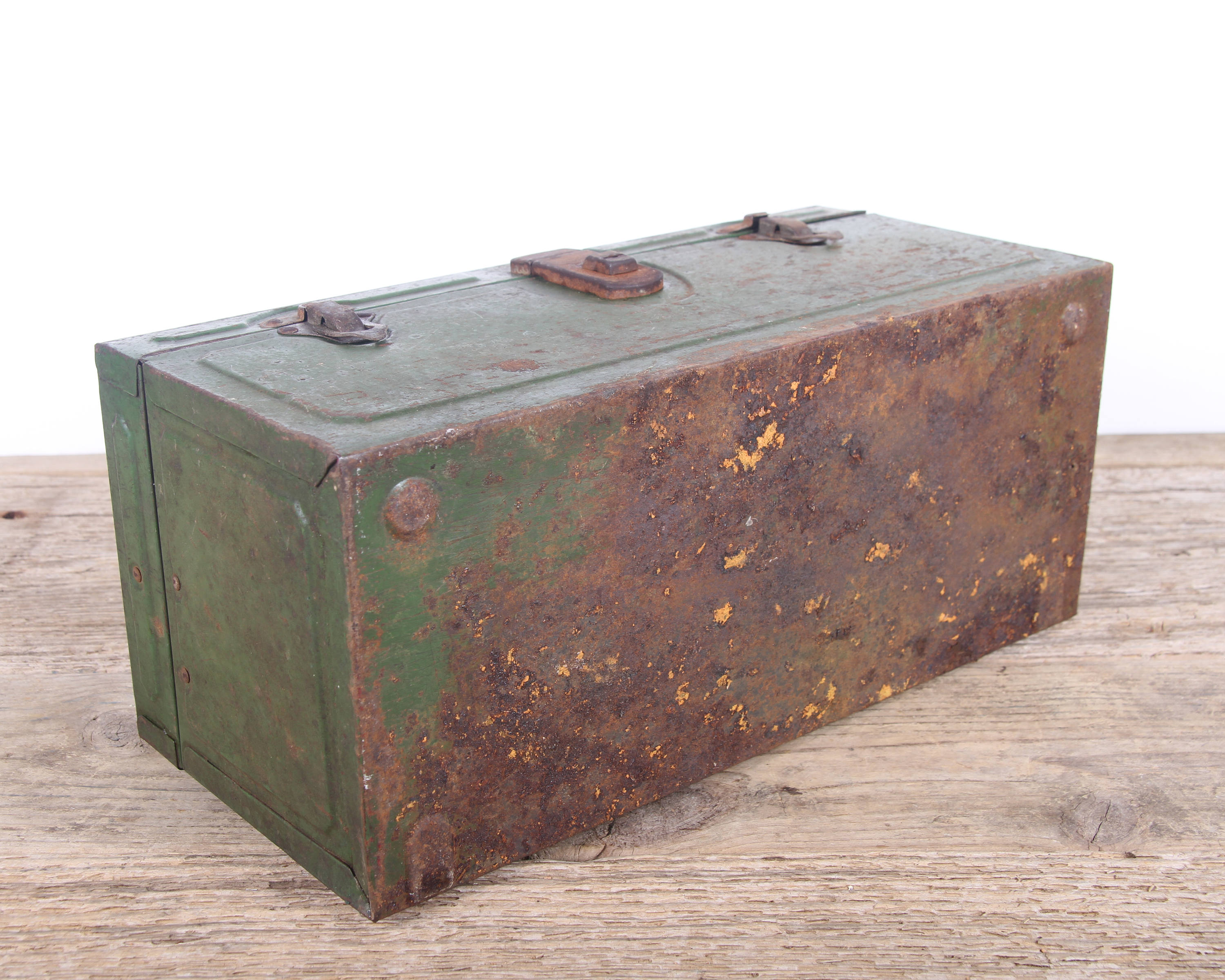 vintage metal jack in the box