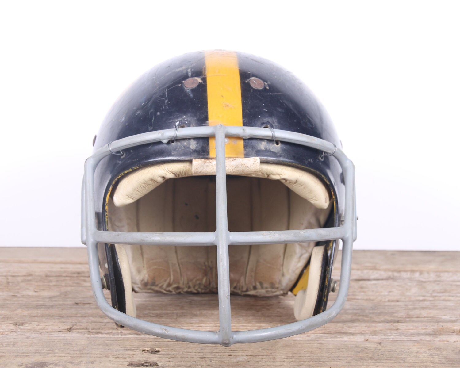 Vintage Football Helmet / Football Decor / High School Football Helmet