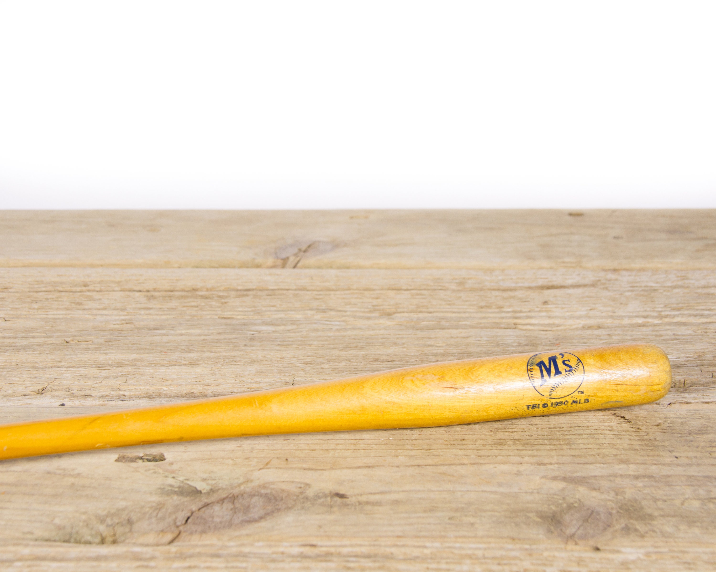 Vintage Wooden Baseball Bat / 1990 Seattle Mariners Mini Baseball Bat