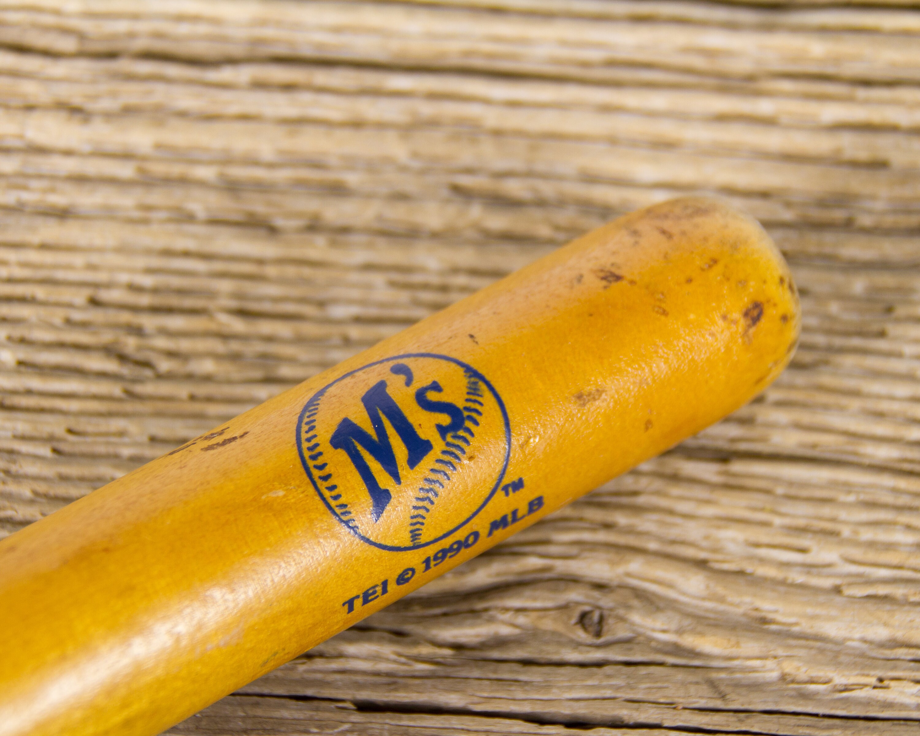 Vintage Wooden Baseball Bat / 1990 Seattle Mariners Mini Baseball Bat