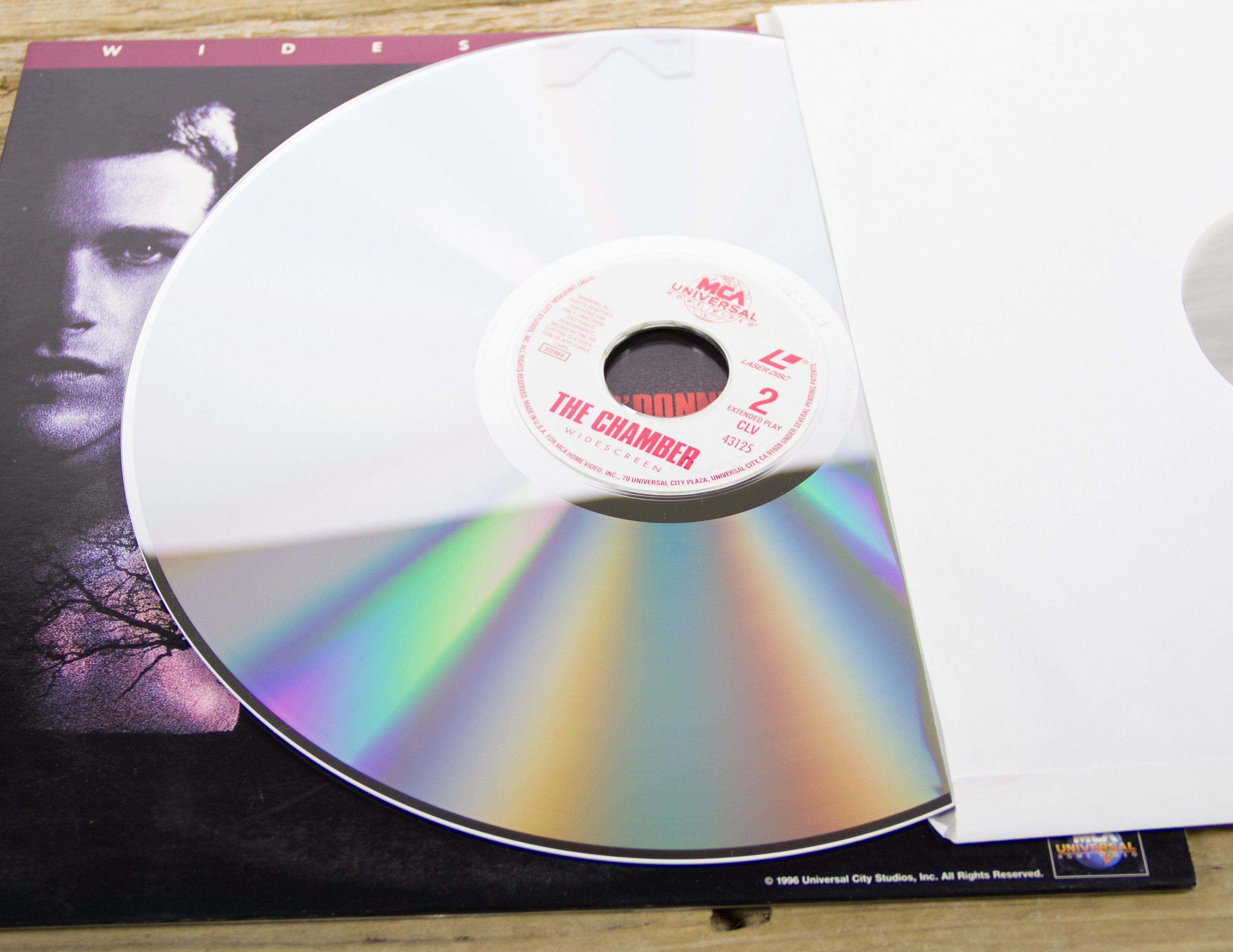 Vintage 1996 The Chamber LaserDisc Movie / Vintage Laser Disc Movies
