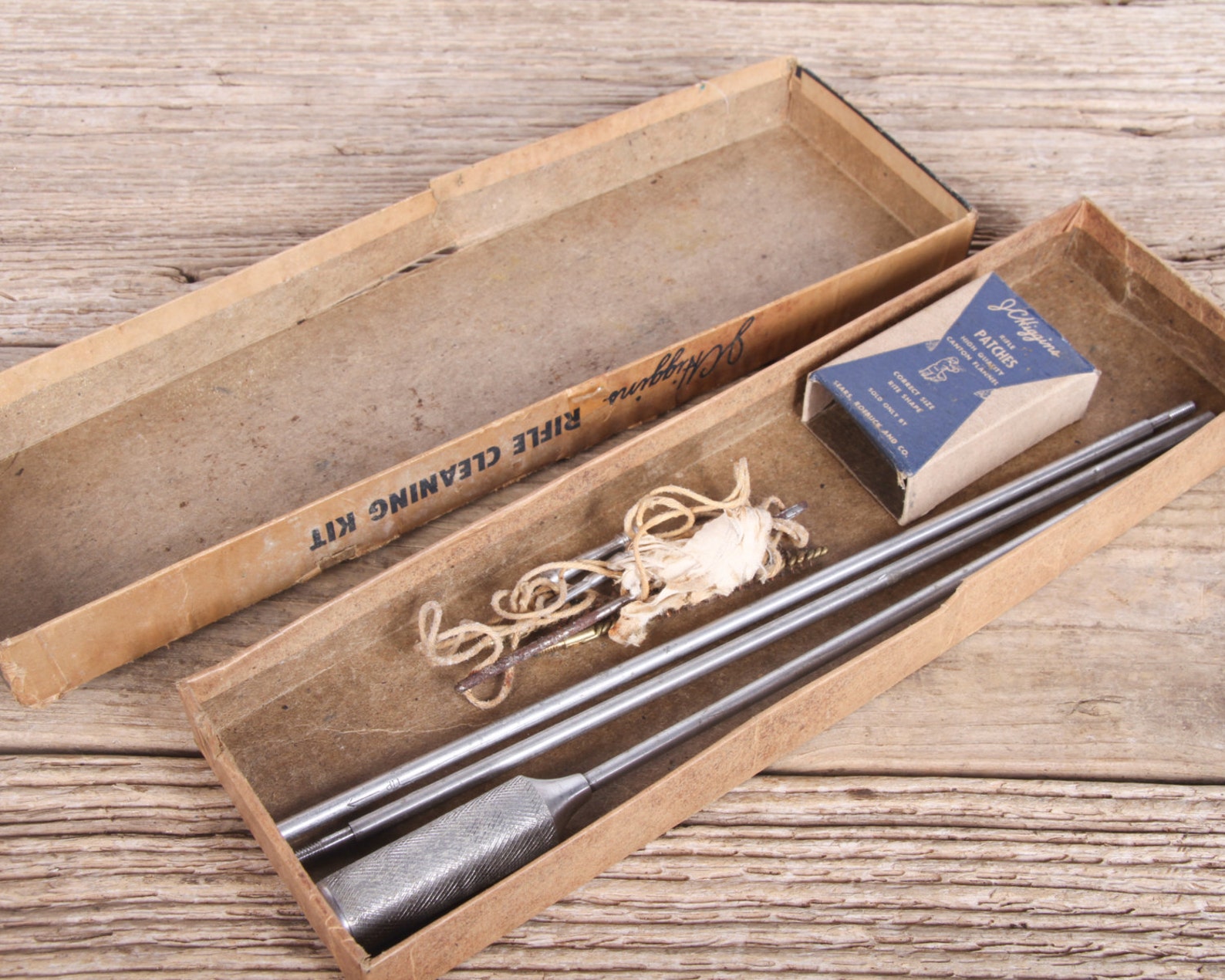 Vintage JC Higgins Rifle Cleaning Kit / Antique Gun Cleaning Etsy