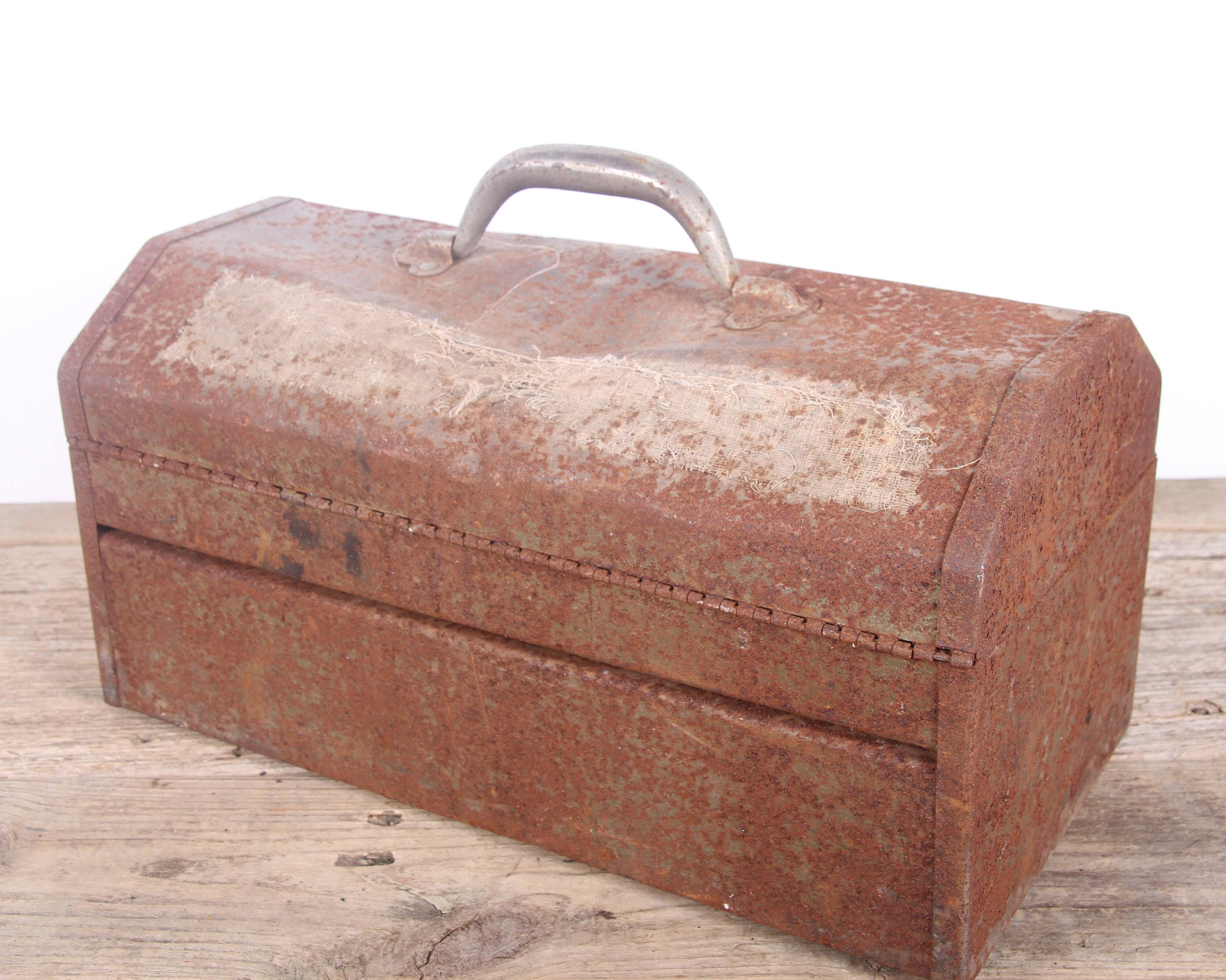Vintage Rusted Napa Balkamp Metal Toolbox / Industrial Box / Etsy