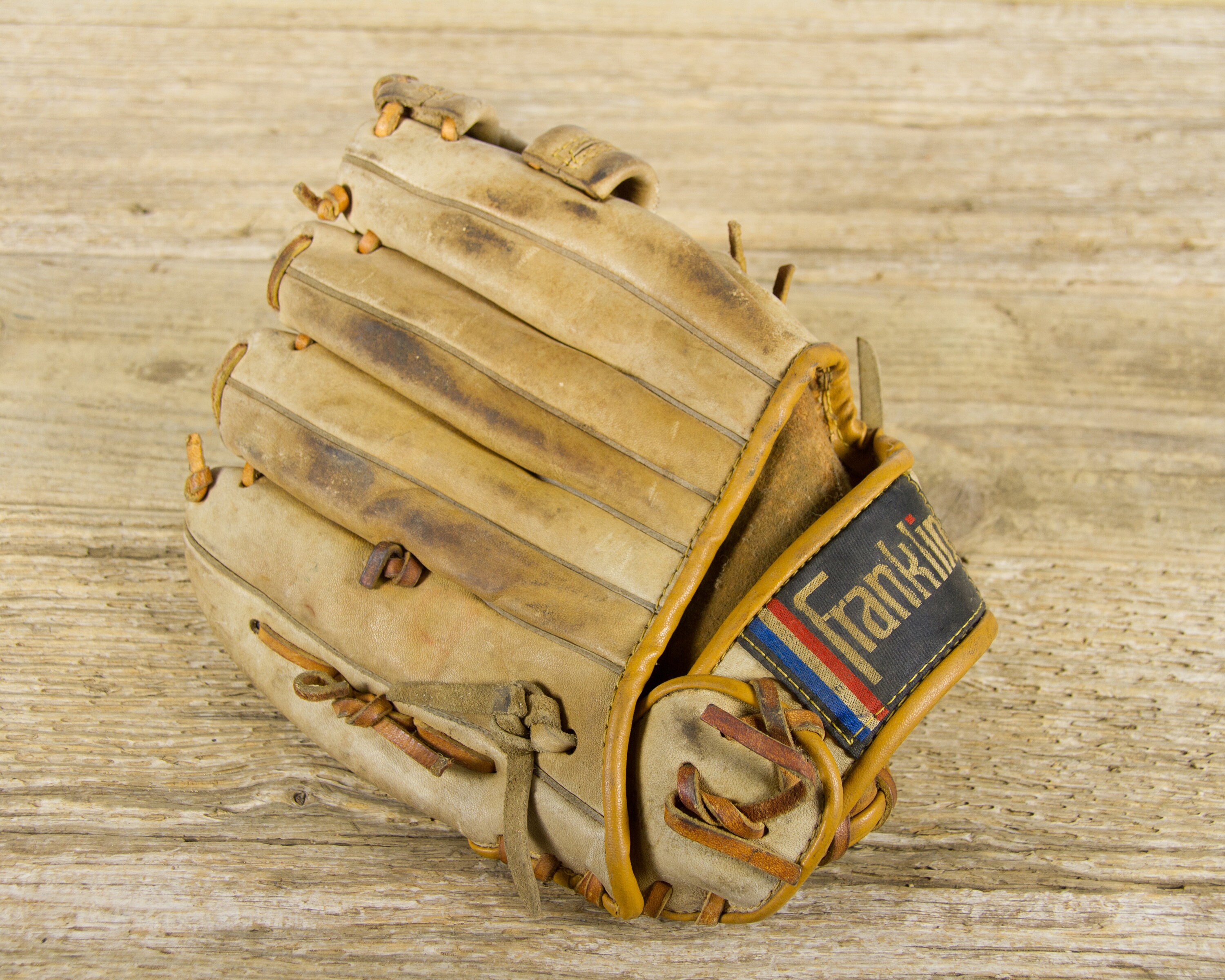 Vintage Leather Franklin Youth Baseball Glove / Antique Leather