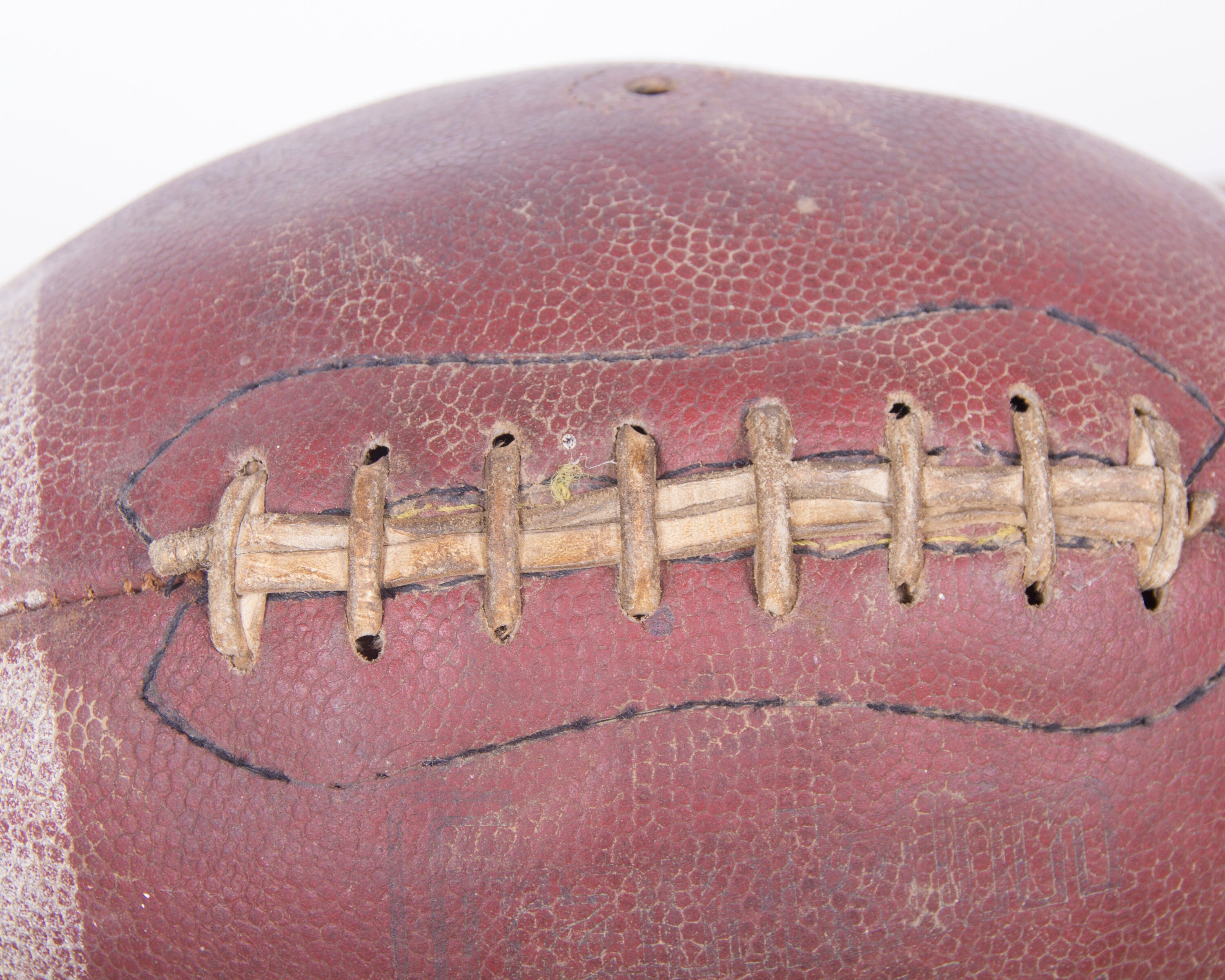 Vintage Leather Football / Football Decor / Old Football / Terry Bradshaw Antique Football / NFL
