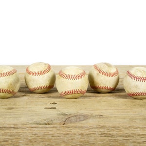 Balles de baseball anciennes vintage pour décoration / Baseball vintage / Décoration de baseball antique / Décorations de baseball / Décoration de sport