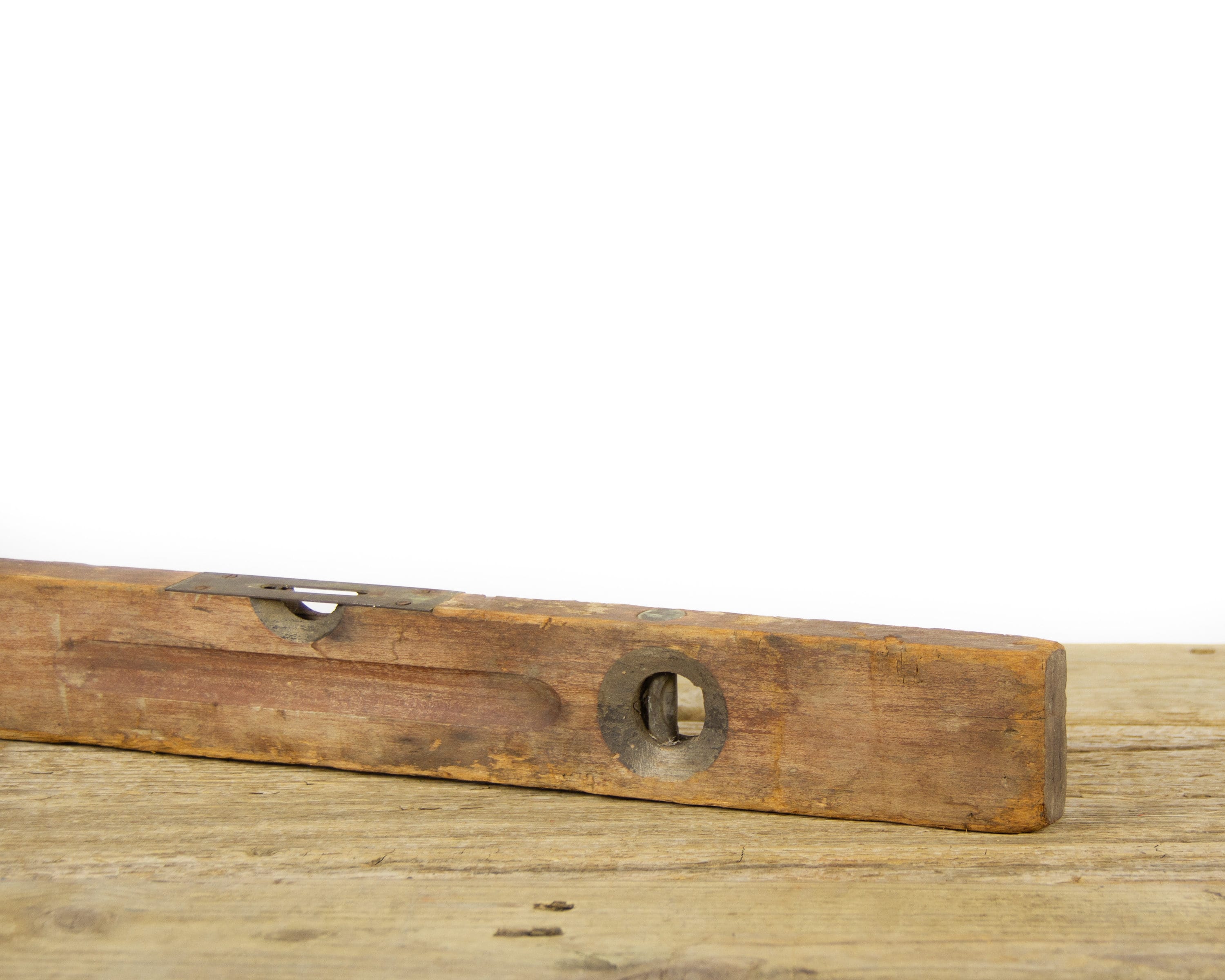 Antique 24 Wooden Level / Stanley No 0 Level / Old Carpentry Tool