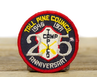 Vintage Boy Scouts of America 1971 Tall Pine Council Camp Tapico Patch / BSA 3" Scout Patch