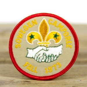 Vintage Boy Scouts of America Sowegen Camporee Fall 1973 Patch / 3&quot; Scout Patch