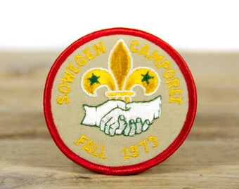 Vintage Boy Scouts of America Sowegen Camporee Fall 1973 Patch / 3" Scout Patch