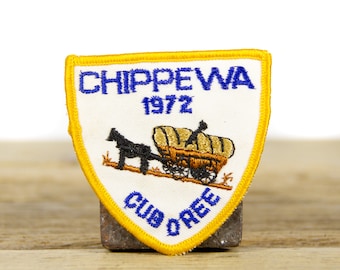 Vintage Boy Scouts of America 1972 Chippewa Cub O Ree Patch / BSA 3 "Scout Patch