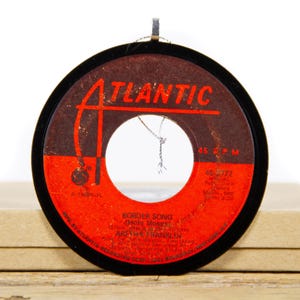 Vintage Aretha Franklin &quot;Border Song (Holy Moses)&quot; Record Christmas Ornament / Vintage Holiday Decor / Funk, Soul, Rock
