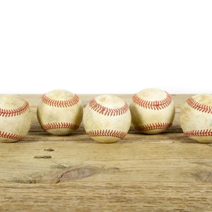 Balles de baseball anciennes vintage pour décoration / Baseball vintage / Décoration de baseball antique / Décorations de baseball / Décoration de sport