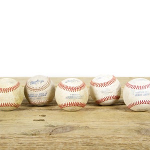 Balles de baseball anciennes vintage pour décoration / Baseball vintage / Décoration de baseball antique / Décorations de baseball / Décoration de sport