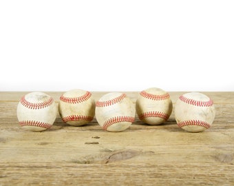 Vintage Old Baseballs for Decor / Vintage Baseball / Antique Baseball Decor / Baseball Decorations / Sports Decor