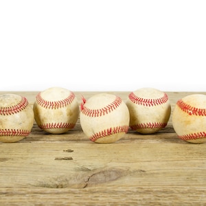 Balles de baseball anciennes vintage pour décoration / Baseball vintage / Décoration de baseball antique / Décorations de baseball / Décoration de sport