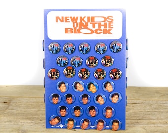 Vintage New Kids On The Block Pins / 1989 New Old Stock NKOTB Pins / Big Step Promotions