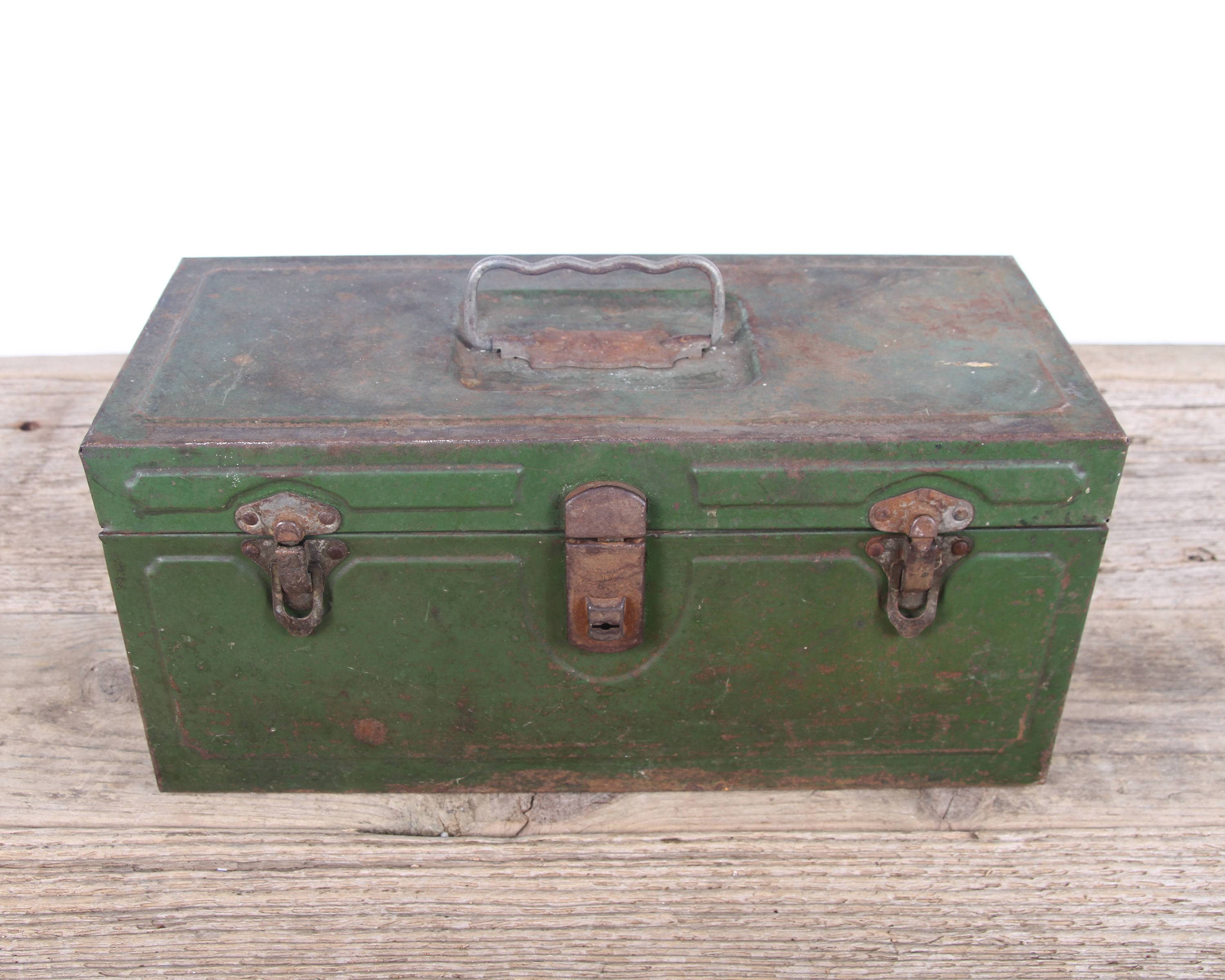 vintage metal jack in the box