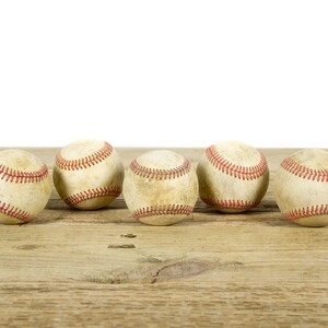 Balles de baseball anciennes vintage pour décoration / Baseball vintage / Décoration de baseball antique / Décorations de baseball / Décoration de sport
