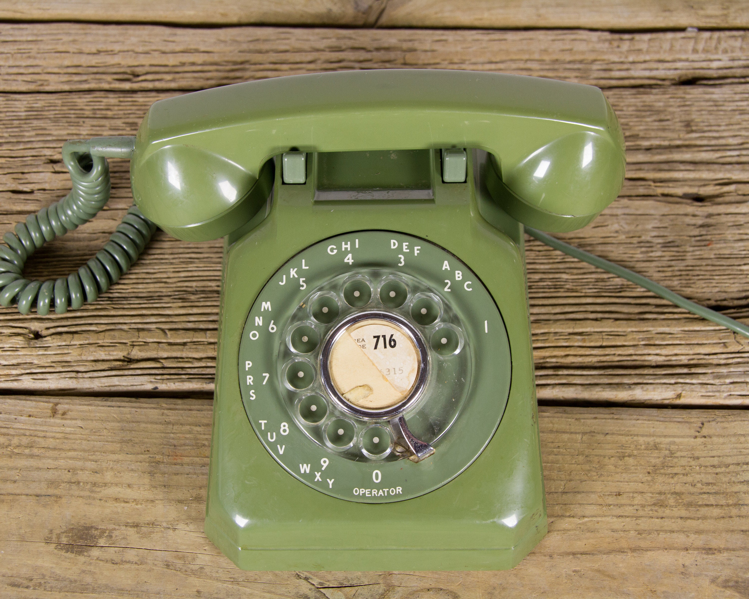 Vintage Phone \/ Retro Stromberg Carlson Olive Green Phone \/ Vintage ...