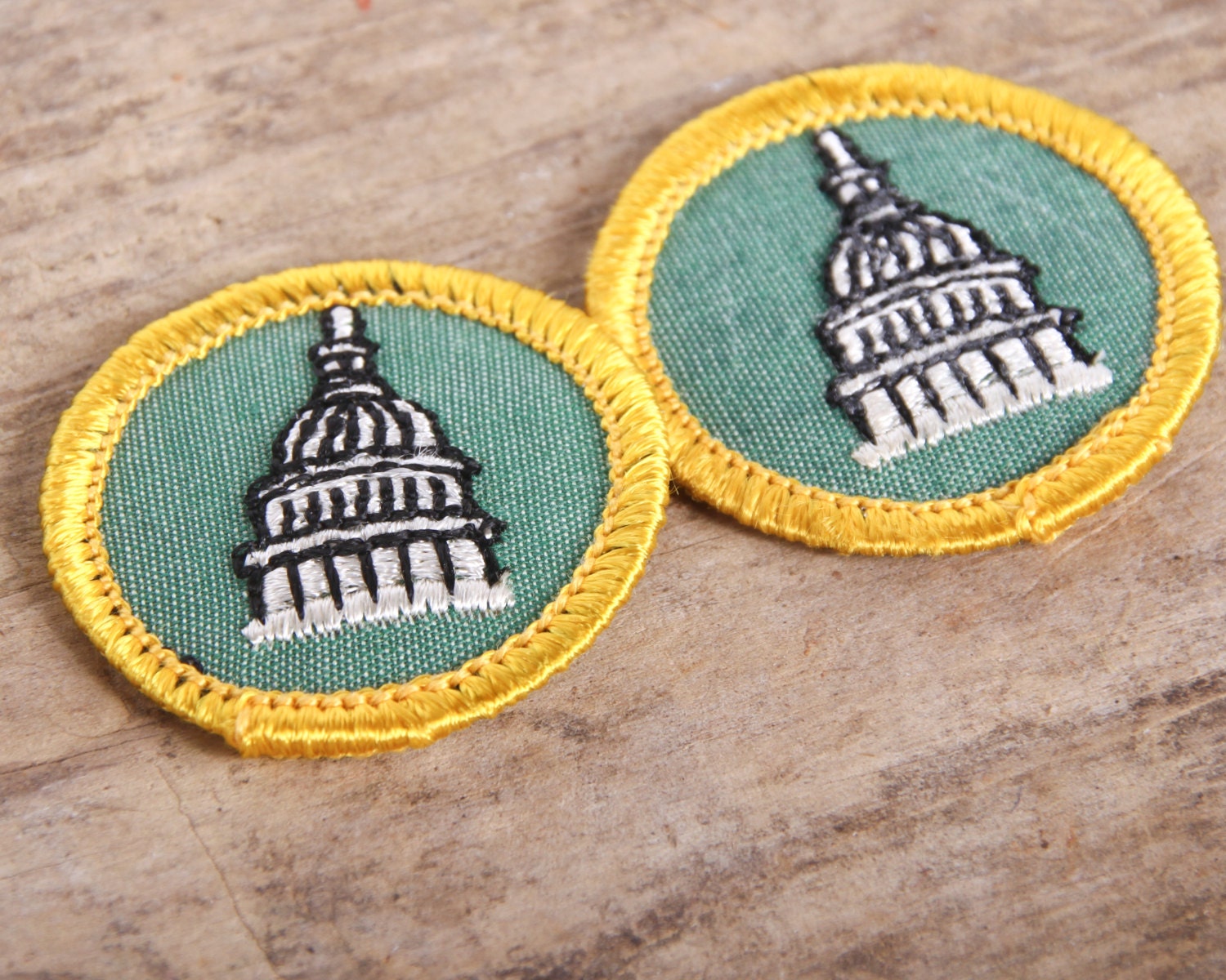 Vintage Girl Scout Patch / 1970's Scout Patch / My Government Badge