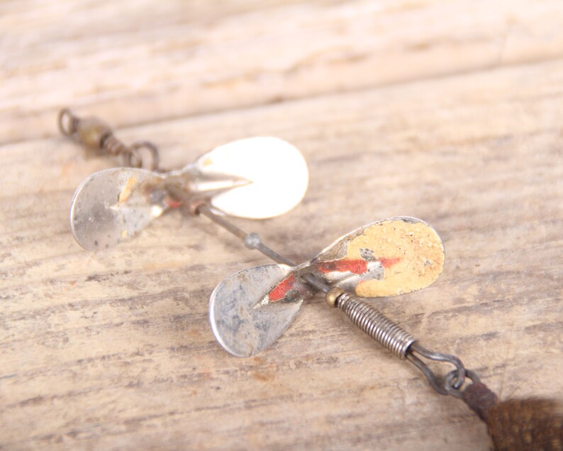 Vintage Pflueger Tandem Spinner Fishing Lure / Metal Fishing Etsy