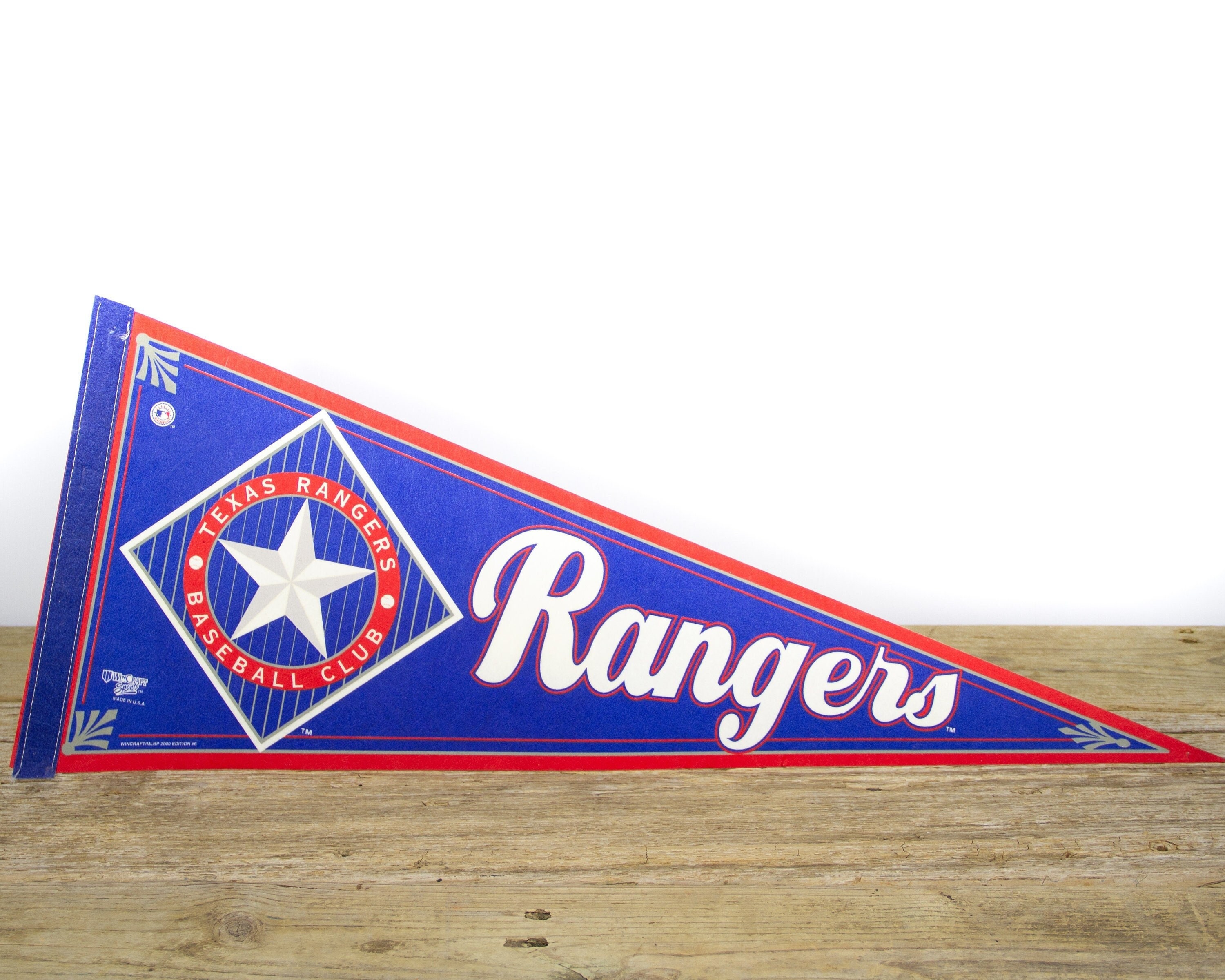 Vintage Texas Rangers Pennant / Rangers Collectible / Large MLB