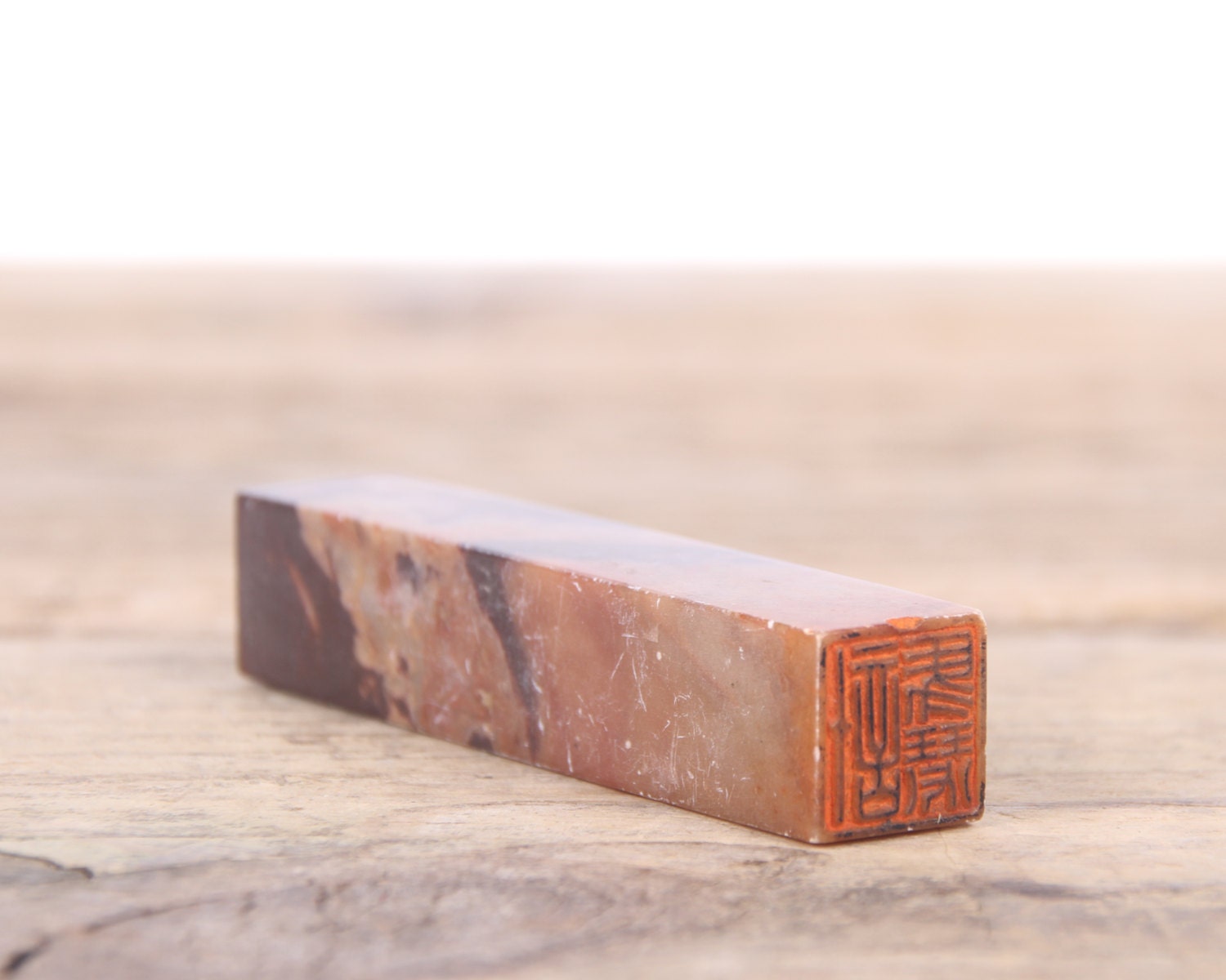 Antique Chinese Hand Carved Stone Seal Stamp / Chinese Collectible