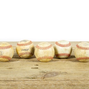 Balles de baseball anciennes vintage pour décoration / Baseball vintage / Décoration de baseball antique / Décorations de baseball / Décoration de sport