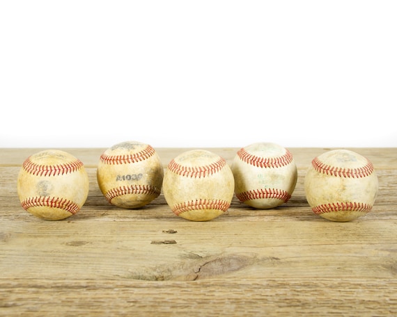 Vintage Old Baseballs for Decor / Vintage Baseball / Antique Baseball Decor / Baseball Decorations / Sports Decor