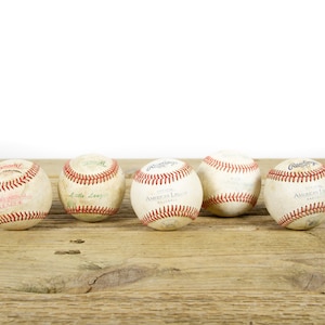 Balles de baseball anciennes vintage pour décoration / Baseball vintage / Décoration de baseball antique / Décorations de baseball / Décoration de sport