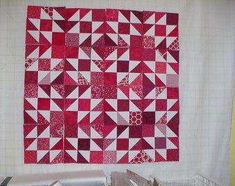 Red and White Quilt | Etsy