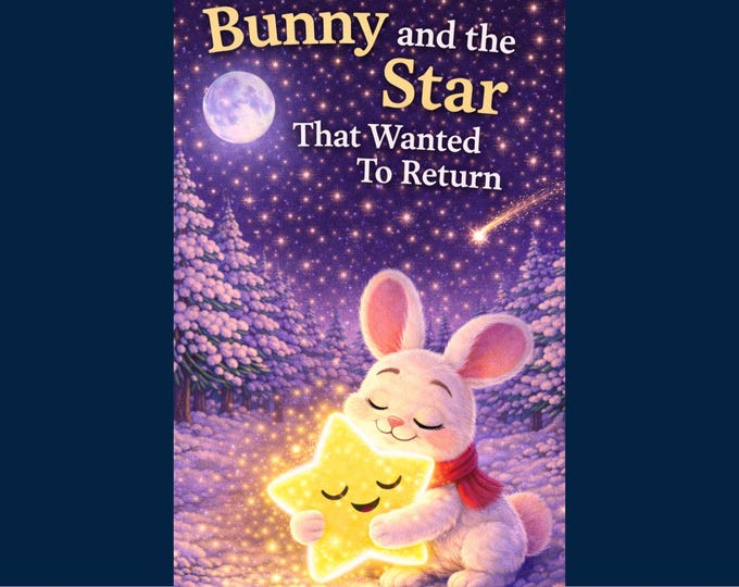 Bunny and the Star That Wanted to Return | Kids’ Bedtime Story | Children’s eBook PDF | Illustrated Preschool Story
