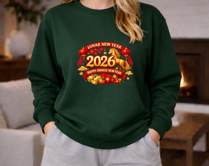 2026 Lunar New Year Design Sweatshirt | Happy Chinese