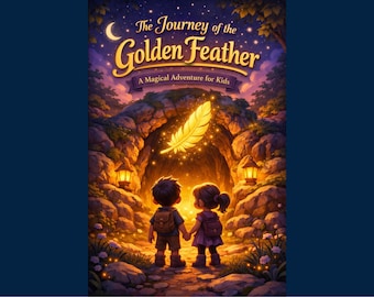 The Journey of the Golden Feather | Kids Fantasy Story PDF | Magical Adventure Book for Children | Bedtime Story Ages 4–8 | Digital Download