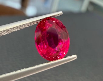 Super  Quality GRS Certified Unheated Mozambique Ruby 1.57 Carat Vivid Red Gemstone