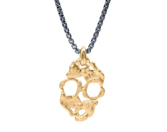 Skull Necklace - Melted Skull