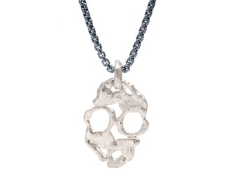 Skull Necklace - Melted Skull