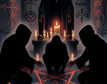 Kit de ritual de hechizos vampíricos: instrucciones digitales góticas y experiencia ritual oscura simbólica