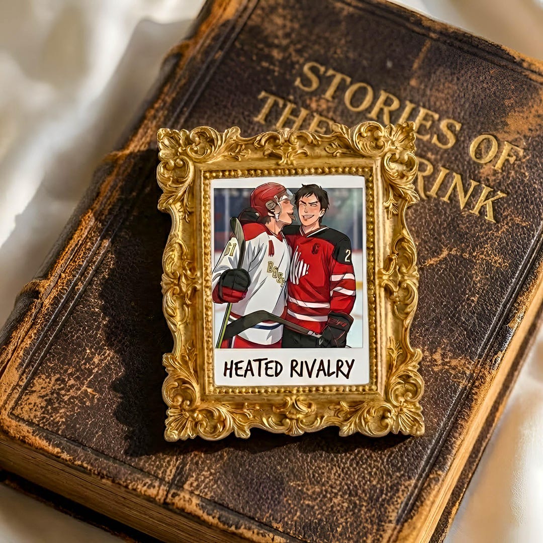 Heated Rivalry Hockey Couple Art Print, Hockey Rivals Portrait, Custom ...