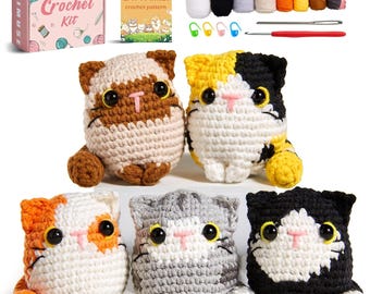 Kit de crochet para gatos para principiantes, MAGIMUSE Kit de inicio todo en uno