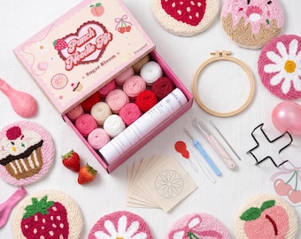 Kit de 6 posavasos con aguja perforadora