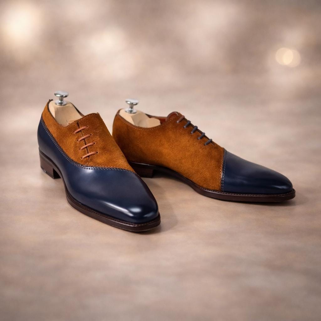 Black and Blue Dress Shoes