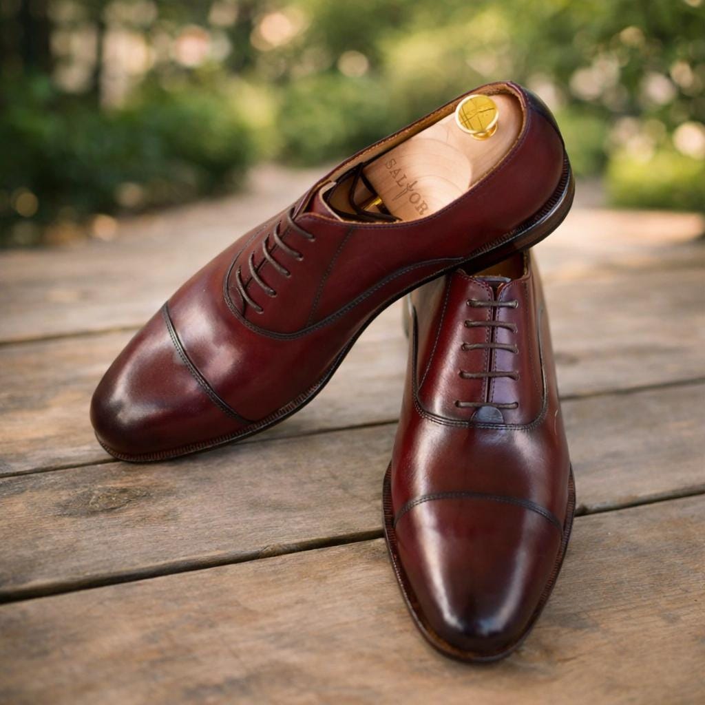 burgundy dress shoe laces Handcrafted Oxblood Leather Oxford Shoes – Cap Toe Lace-up Formal Shoes for Men navy blue suede loafers)
