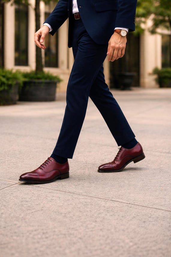 burgundy dress shoes with suit Leather Grey Oxblood What Color Suit Pants To Wear Shoes Suits Size:OSO no-returns:2026-08-19T17:15:00_2026-09-30 Turn A Bridesmaid Dress dress boots